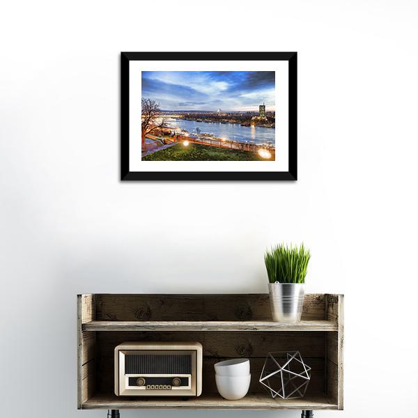 Belgrade City Serbia Canvas Wall Art-1 Piece-Framed Print-20&quot; x 16&quot;-Tiaracle