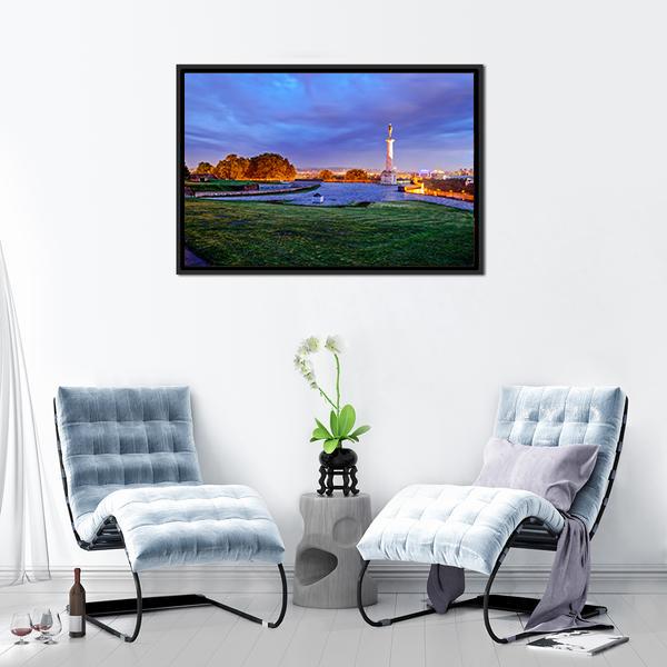 Belgrade Fortress Canvas Wall Art-3 Horizontal-Gallery Wrap-25" x 16"-Tiaracle