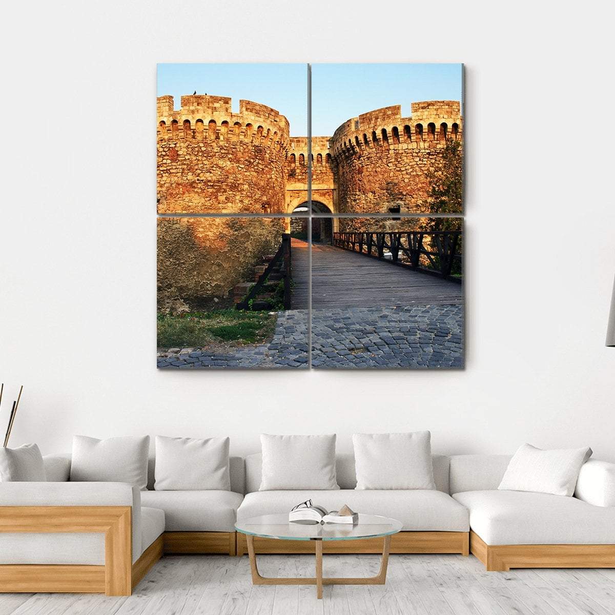 Belgrade Fortress Gate Canvas Wall Art-4 Square-Gallery Wrap-17" x 17"-Tiaracle