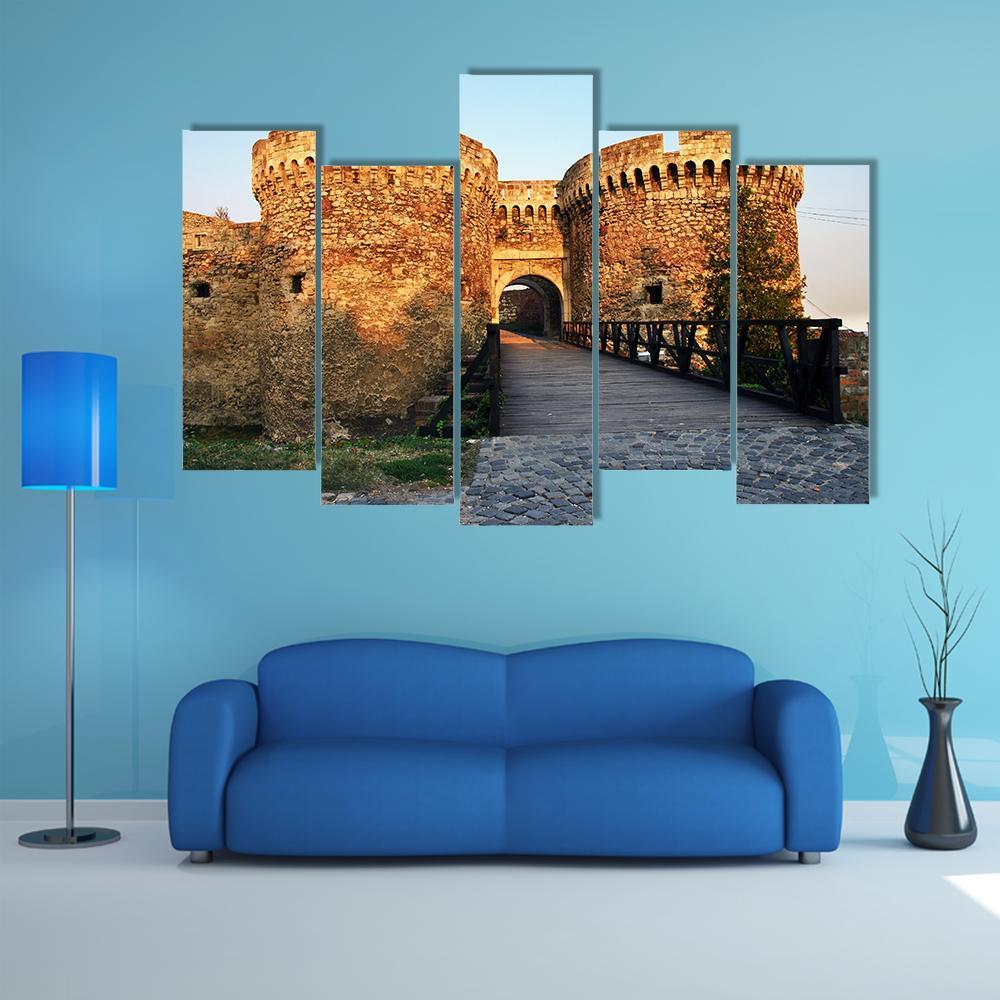 Belgrade Fortress Gate Canvas Wall Art-5 Pop-Gallery Wrap-47" x 32"-Tiaracle