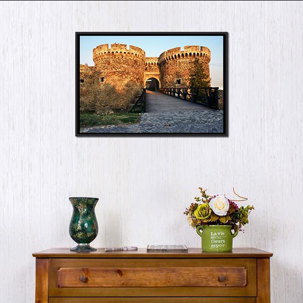 Belgrade Fortress Gate Canvas Wall Art-1 Piece-Floating Frame-24" x 16"-Tiaracle