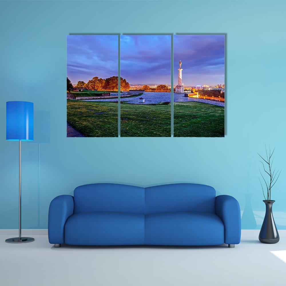 Belgrade Fortress Canvas Wall Art-3 Horizontal-Gallery Wrap-37" x 24"-Tiaracle