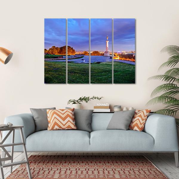 Belgrade Fortress Canvas Wall Art-4 Horizontal-Gallery Wrap-34" x 24"-Tiaracle
