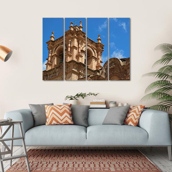 Bell Tower Of Puno Canvas Wall Art-4 Horizontal-Gallery Wrap-34" x 24"-Tiaracle