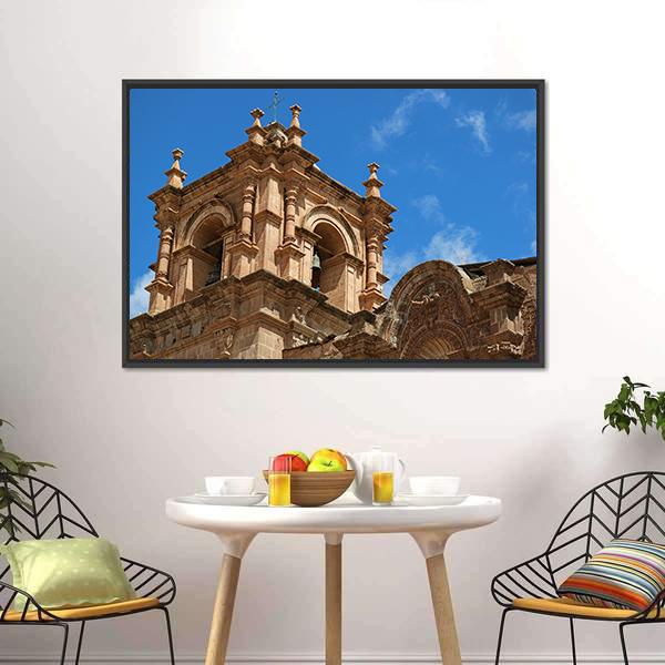 Bell Tower Of Puno Canvas Wall Art-3 Horizontal-Gallery Wrap-25" x 16"-Tiaracle