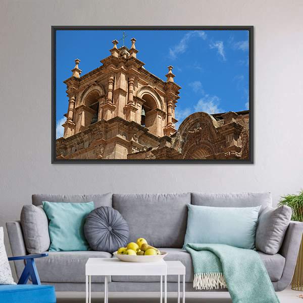 Bell Tower Of Puno Canvas Wall Art-5 Horizontal-Gallery Wrap-22" x 12"-Tiaracle