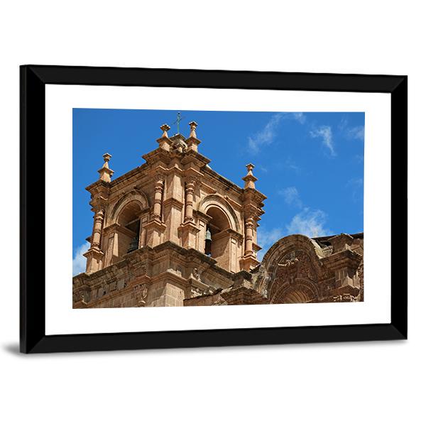 Bell Tower Of Puno Canvas Wall Art-3 Horizontal-Gallery Wrap-25" x 16"-Tiaracle