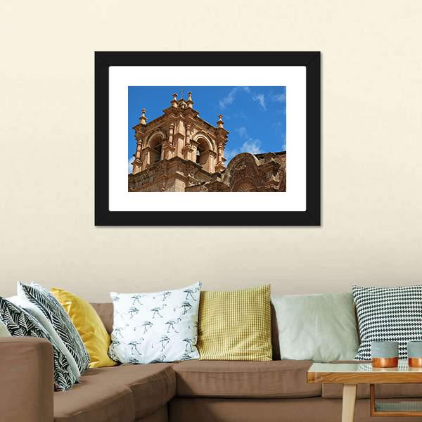 Bell Tower Of Puno Canvas Wall Art-5 Horizontal-Gallery Wrap-22" x 12"-Tiaracle