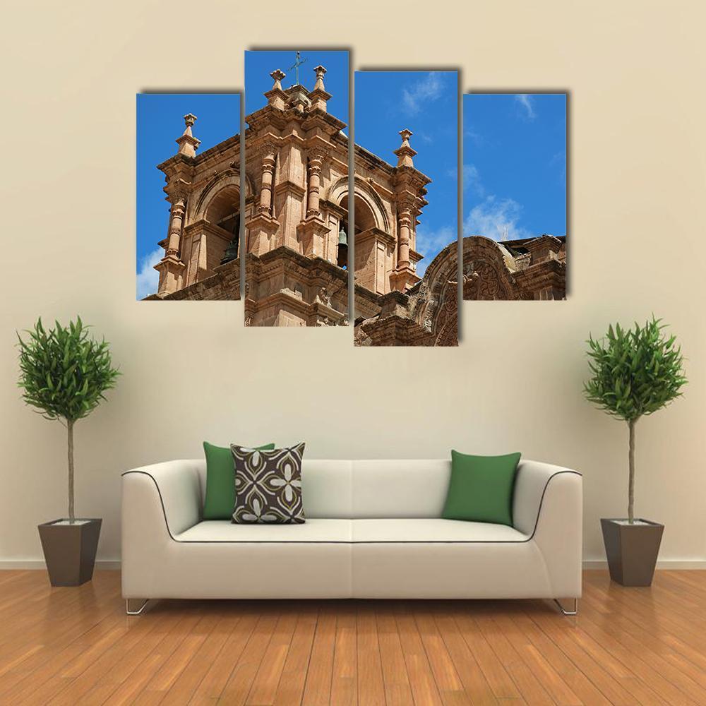 Bell Tower Of Puno Canvas Wall Art-4 Pop-Gallery Wrap-50" x 32"-Tiaracle