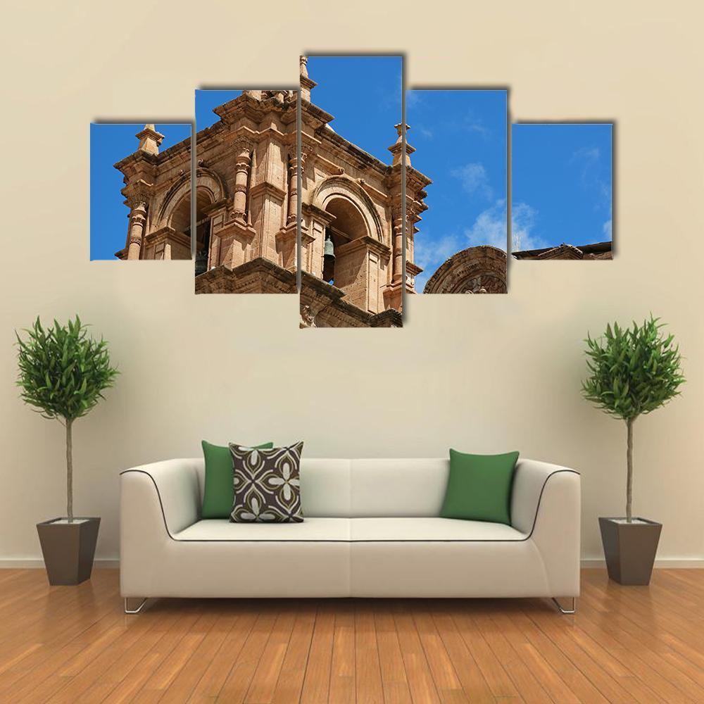 Bell Tower Of Puno Canvas Wall Art-5 Star-Gallery Wrap-62" x 32"-Tiaracle