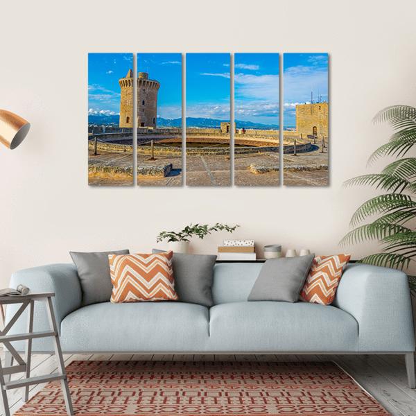 Bellver Castle Spain Canvas Wall Art-5 Horizontal-Gallery Wrap-22" x 12"-Tiaracle