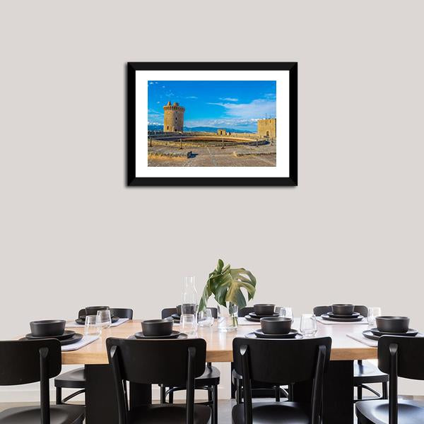 Bellver Castle Spain Canvas Wall Art-5 Horizontal-Gallery Wrap-22" x 12"-Tiaracle
