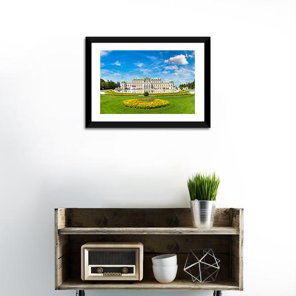Belvedere Museum Austria Panoramic Canvas Wall Art-1 Piece-36" x 12"-Tiaracle