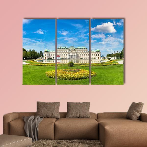 Belvedere Museum Austria Canvas Wall Art-3 Horizontal-Gallery Wrap-25" x 16"-Tiaracle