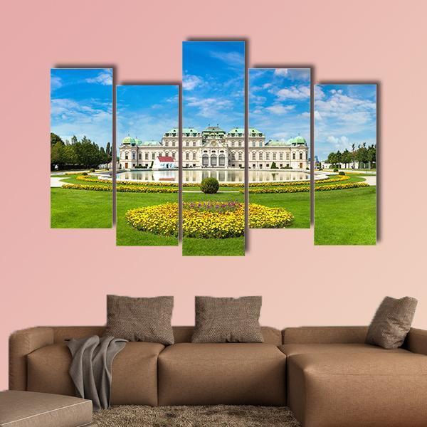 Belvedere Museum Austria Canvas Wall Art-5 Pop-Gallery Wrap-47" x 32"-Tiaracle