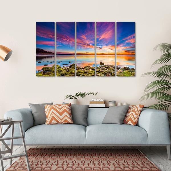 Benbrook Lake Canvas Wall Art-5 Horizontal-Gallery Wrap-22" x 12"-Tiaracle