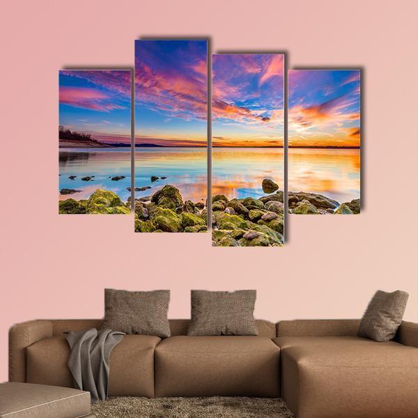 Benbrook Lake Canvas Wall Art-4 Pop-Gallery Wrap-50" x 32"-Tiaracle