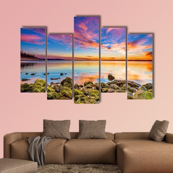 Benbrook Lake Canvas Wall Art-5 Pop-Gallery Wrap-47" x 32"-Tiaracle