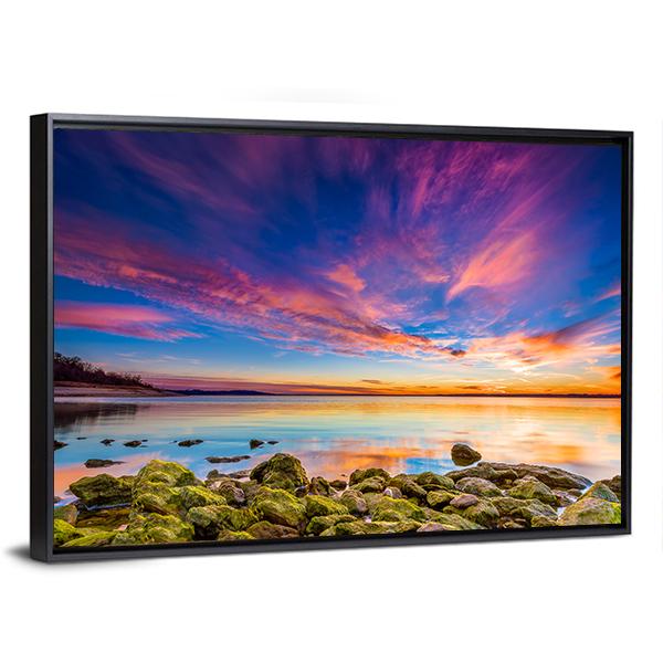 Benbrook Lake Panoramic Canvas Wall Art-1 Piece-36" x 12"-Tiaracle