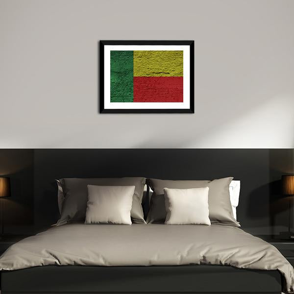 Benin Flag Panoramic Canvas Wall Art-1 Piece-36" x 12"-Tiaracle