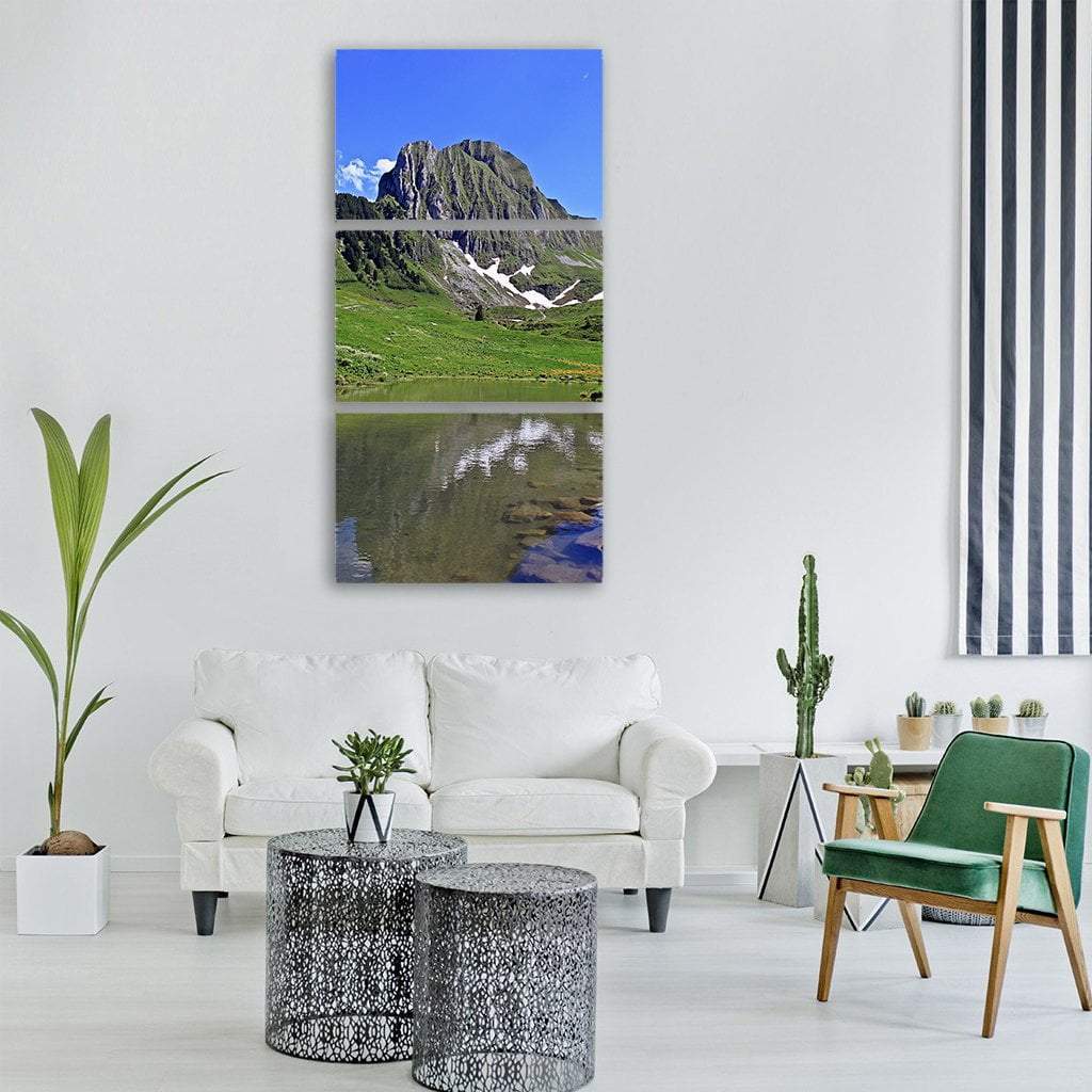 Mountain Lake Germany Vertical Canvas Wall Art-3 Vertical-Gallery Wrap-12" x 25"-Tiaracle