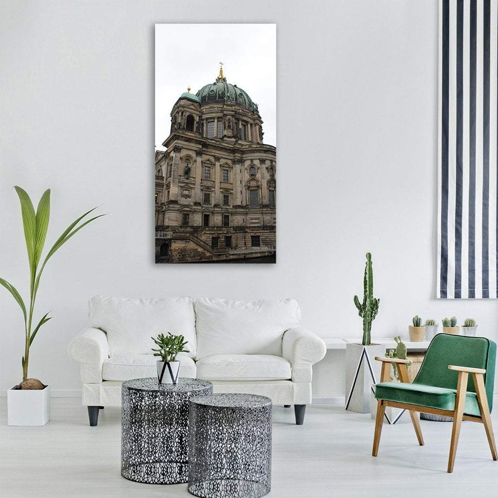 Berlin Cathedral Vertical Canvas Wall Art-1 Vertical-Gallery Wrap-12" x 24"-Tiaracle