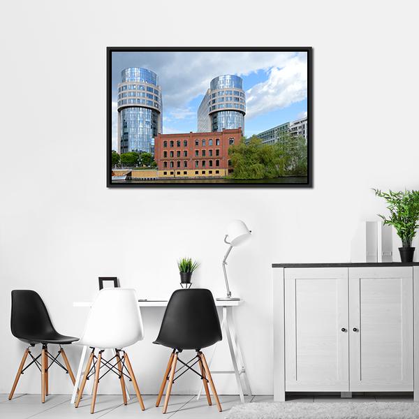 Berlin Moabit Canvas Wall Art-3 Horizontal-Gallery Wrap-25" x 16"-Tiaracle