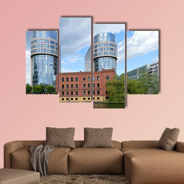 Berlin Moabit Canvas Wall Art-4 Pop-Gallery Wrap-50" x 32"-Tiaracle