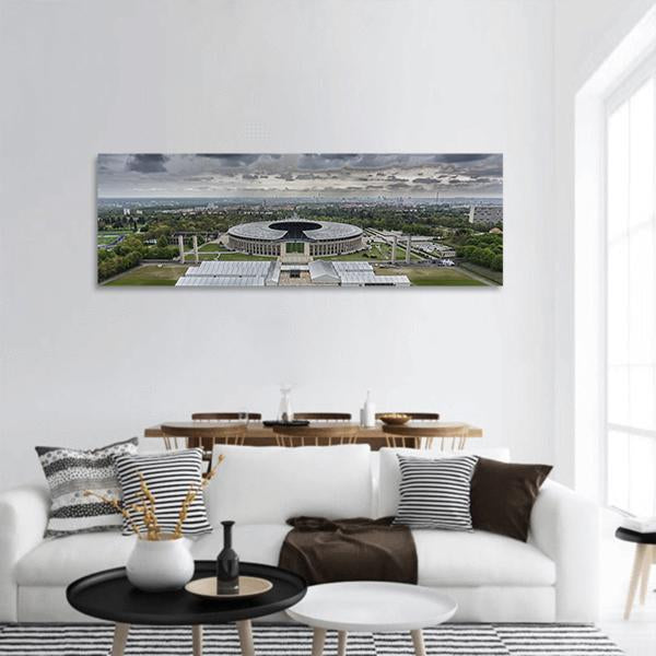 Berlin Olympic Stadium Panoramic Canvas Wall Art-1 Piece-36" x 12"-Tiaracle