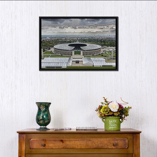 Berlin Olympic Stadium Panoramic Canvas Wall Art-1 Piece-36&quot; x 12&quot;-Tiaracle