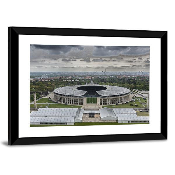 Berlin Olympic Stadium Panoramic Canvas Wall Art-1 Piece-36&quot; x 12&quot;-Tiaracle