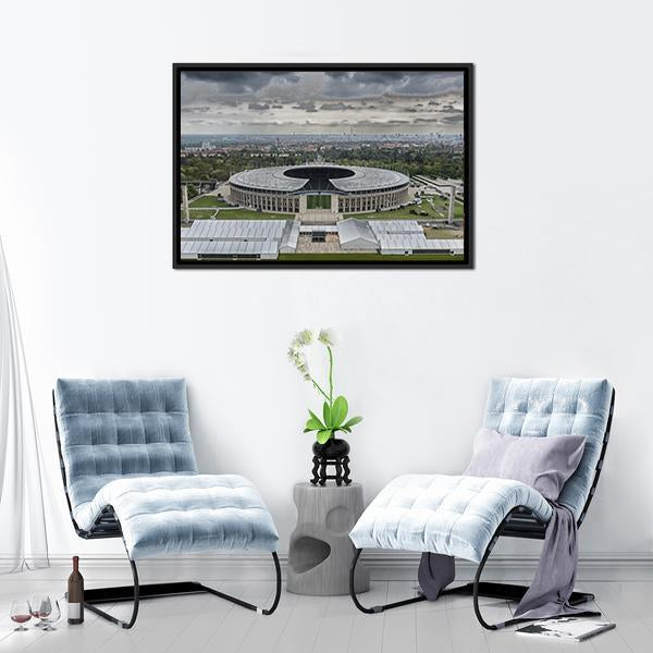 Berlin Olympic Stadium Panoramic Canvas Wall Art-1 Piece-36&quot; x 12&quot;-Tiaracle