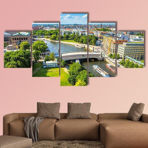 Berlin Potsdam Canvas Wall Art-5 Star-Gallery Wrap-62&quot; x 32&quot;-Tiaracle