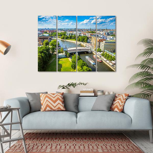 Berlin Potsdam Canvas Wall Art-4 Horizontal-Gallery Wrap-34&quot; x 24&quot;-Tiaracle