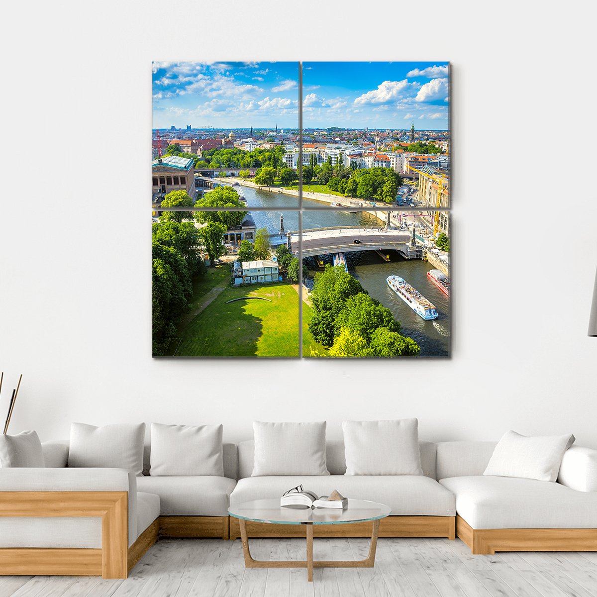 Berlin Potsdam Canvas Wall Art-4 Square-Gallery Wrap-17&quot; x 17&quot;-Tiaracle