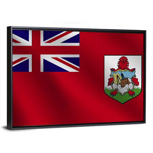 Bermuda Flag Canvas Wall Art-5 Horizontal-Gallery Wrap-22" x 12"-Tiaracle