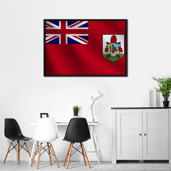 Bermuda Flag Canvas Wall Art-5 Horizontal-Gallery Wrap-22" x 12"-Tiaracle