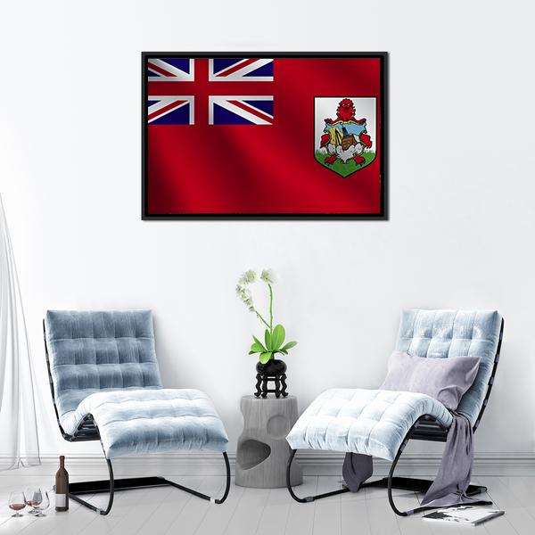 Bermuda Flag Canvas Wall Art-3 Horizontal-Gallery Wrap-25" x 16"-Tiaracle