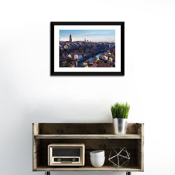 Bern Old City Canvas Wall Art-1 Piece-Framed Print-20" x 16"-Tiaracle