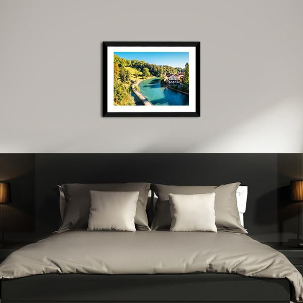 Bern Old Town Canvas Wall Art-3 Horizontal-Gallery Wrap-25" x 16"-Tiaracle