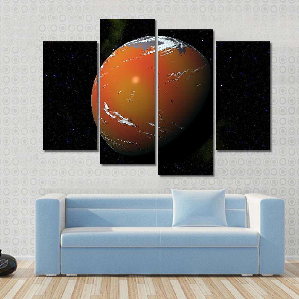 Bespin Gas Giant Planet Canvas Wall Art-4 Pop-Gallery Wrap-50" x 32"-Tiaracle
