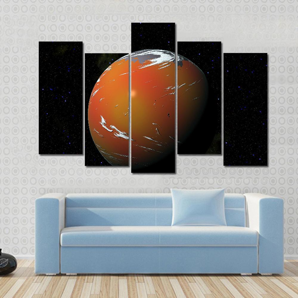 Bespin Gas Giant Planet Canvas Wall Art-5 Pop-Gallery Wrap-47" x 32"-Tiaracle