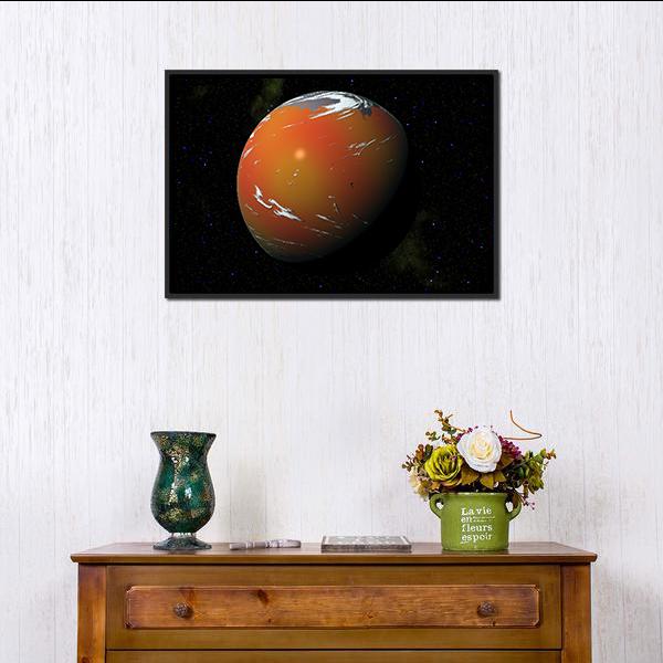 Bespin Gas Giant Planet Canvas Wall Art-1 Piece-Floating Frame-24" x 16"-Tiaracle