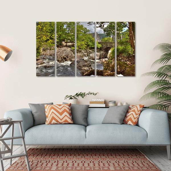 Betws y Coed Bridge Canvas Wall Art-5 Horizontal-Gallery Wrap-22" x 12"-Tiaracle