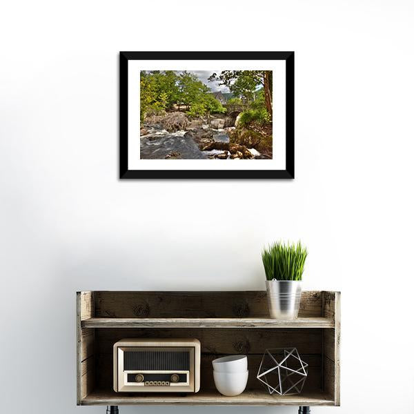 Betws y Coed Bridge Canvas Wall Art-1 Piece-Framed Print-20" x 16"-Tiaracle