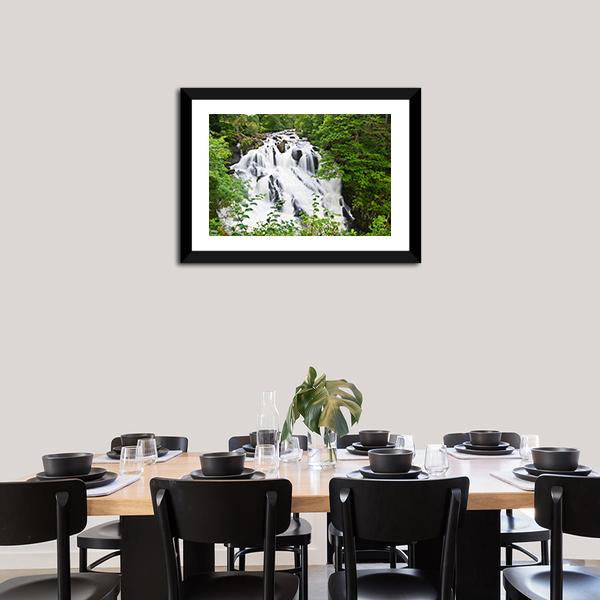 Betws-y-Coed Waterfalls Canvas Wall Art-3 Horizontal-Gallery Wrap-25" x 16"-Tiaracle