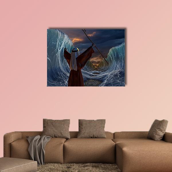 Biblical Narrative Canvas Wall Art-1 Piece-Gallery Wrap-48" x 32"-Tiaracle