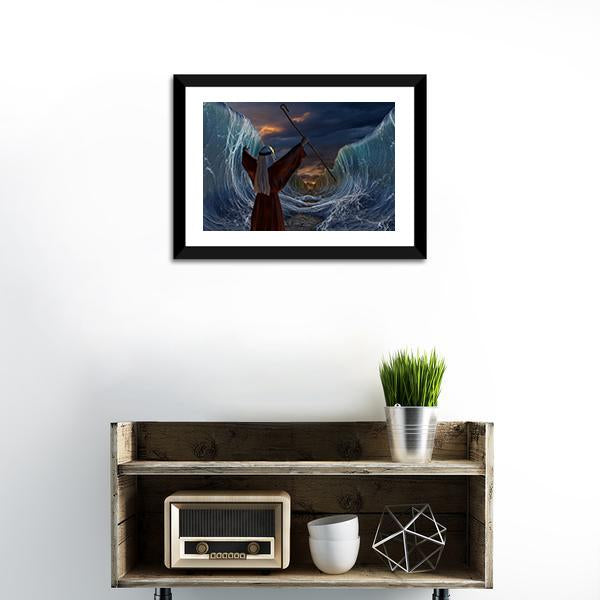 Biblical Narrative Canvas Wall Art-1 Piece-Framed Print-20" x 16"-Tiaracle