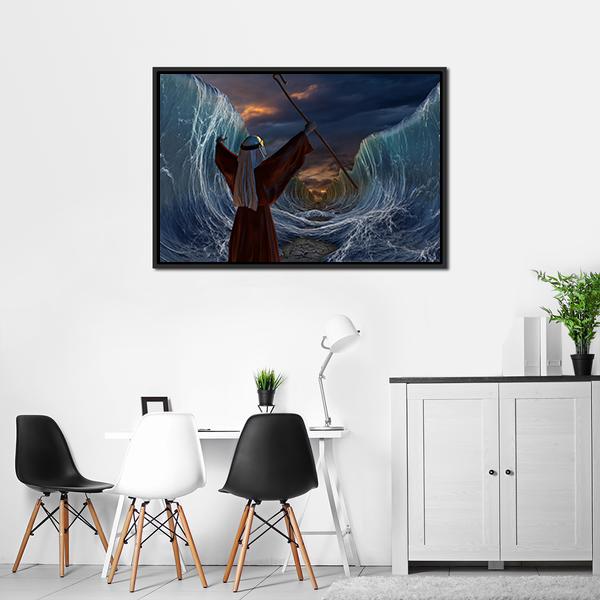 Biblical Narrative Panoramic Canvas Wall Art-1 Piece-36" x 12"-Tiaracle