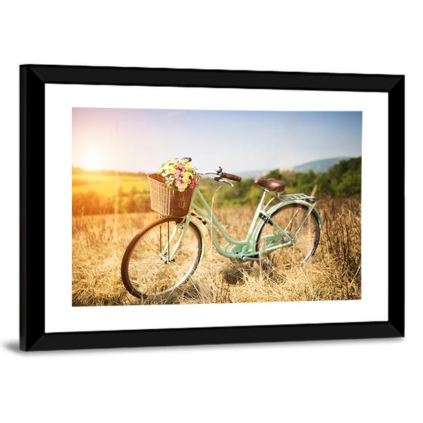 Vintage Bicycle Canvas Wall Art-3 Horizontal-Gallery Wrap-25&quot; x 16&quot;-Tiaracle